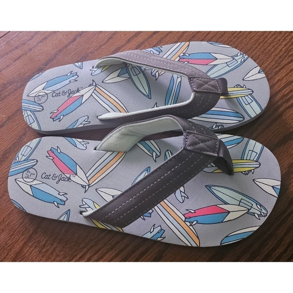 Cat & Jack Youth Boy Surfboard Flip Flops